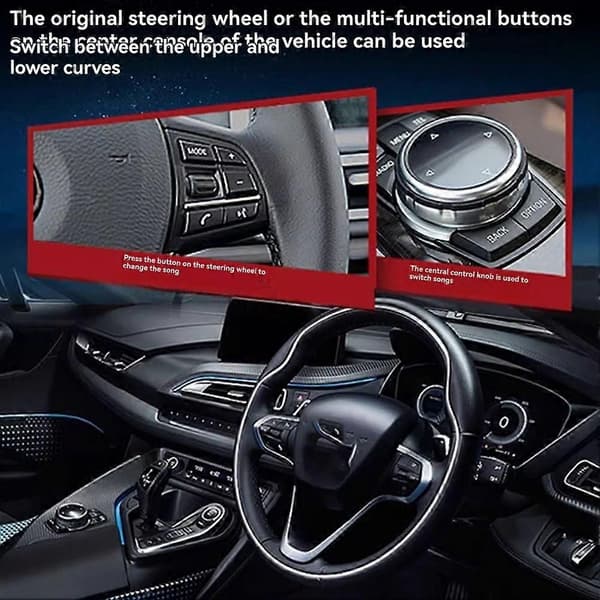 Bluetooth 5.0 AptX-HD-adapter med Y-kabel för BMW och Mini Cooper USB+AUX iPod iPhone musikgränssnitt (300B)
