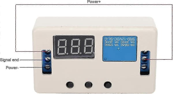 DC 12V timerrelä, digitalt automatiseringstimerrelä, programmerbar timer med vattentätt skydd
