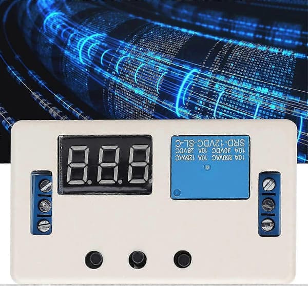 DC 12V timerrelä, digitalt automatiseringstimerrelä, programmerbar timer med vattentätt skydd