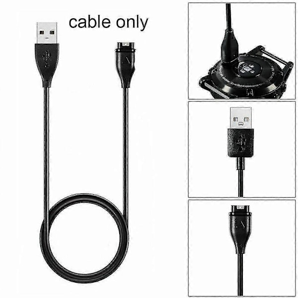 For Garmin Swim 2/Instinct Tide/Instinct Tactical USB-lader -Yx