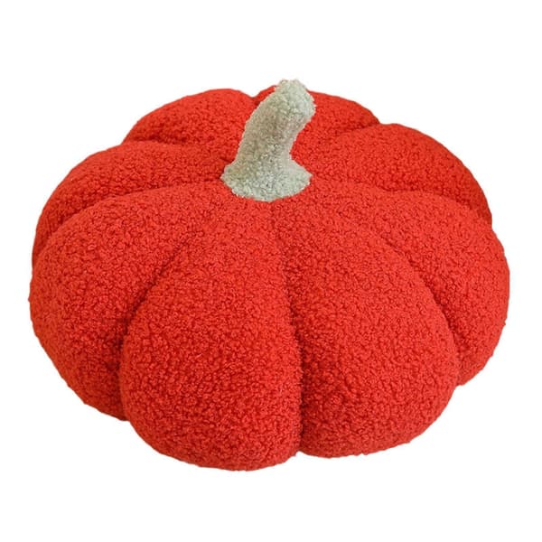 2025 Græskar Pude Halloween Legetøj Pude Strikket Uld Stil Græskar Stue Sofa Pude RD
