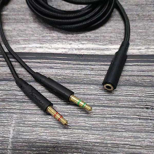 Pålideligt 2 i 1 Adapter Headset Kabel til Cloud Mix Computer Hovedtelefoner