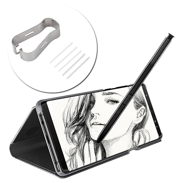 Stylus S Pen Spisser Penne Refill Verktøysett for Samsung Galaxy Note 8/9 Tab S3/4 White