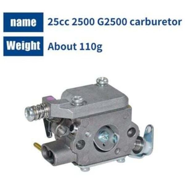 Til motorsav 2500 karburator 25cc karburator enhånds sav G2500 karburator,