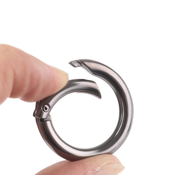 10 stk. fjeder O-ring spænder karabinhager håndtasker SØLV - lager