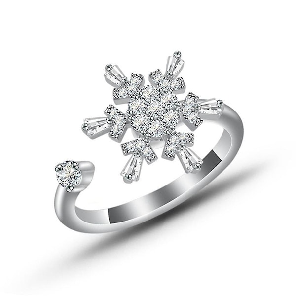 Fidget-ring för kvinnor, snurrande ringar för stress och oro, meditationsring, anti-ångest, lugnande ring, smycke, Valent Style 4