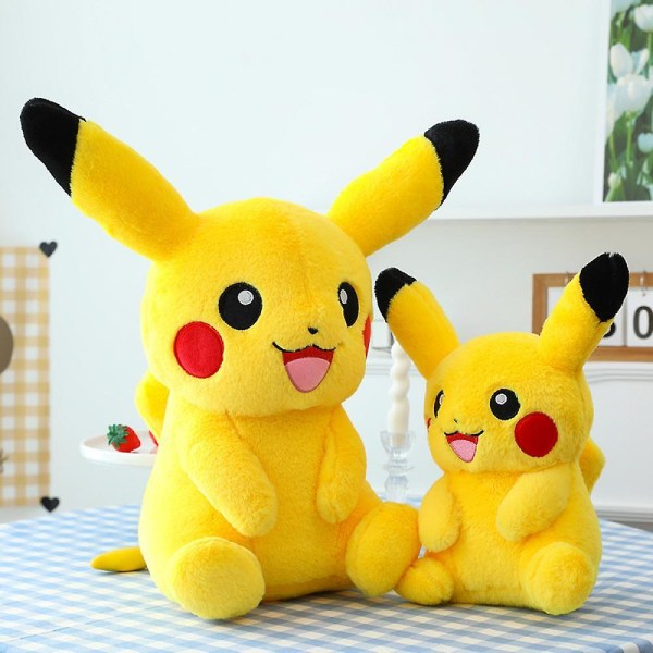 Premium 11,8" pikachu - söt, supermjuk, plyschleksak, perfekt för lek och visning, gul