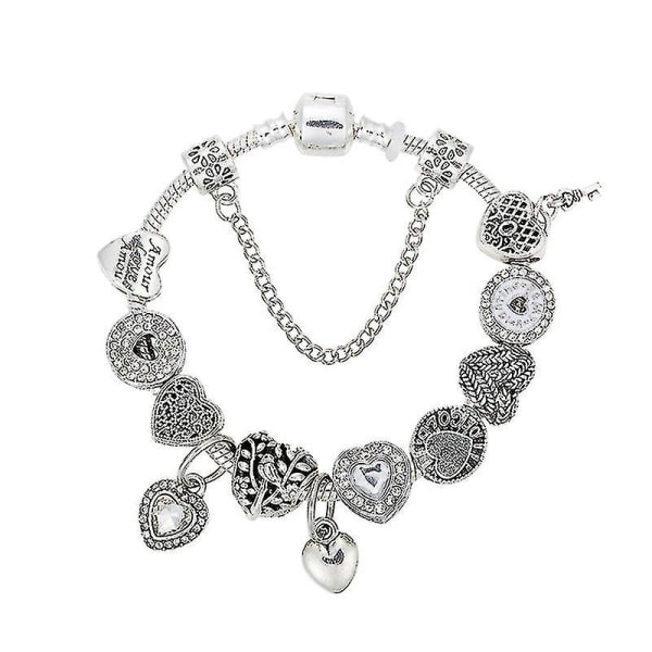 Säljer Pulcera Surtidor Crystal Charm Armband For Women Diy Beads Fit B19025 21CM