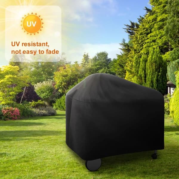 Weber Performer Deluxe 22-tommer BBQ-overtræk, vandtæt vinyl, UV-resistent, justerbart med velcrolukninger