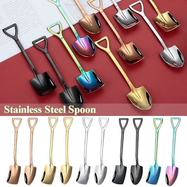 5 stk. kaffeske skovl teske SØLV SPIDS SPIDS SPIDS - høj kvalitet Sølv Spids-Spids Silver Pointed-Pointed