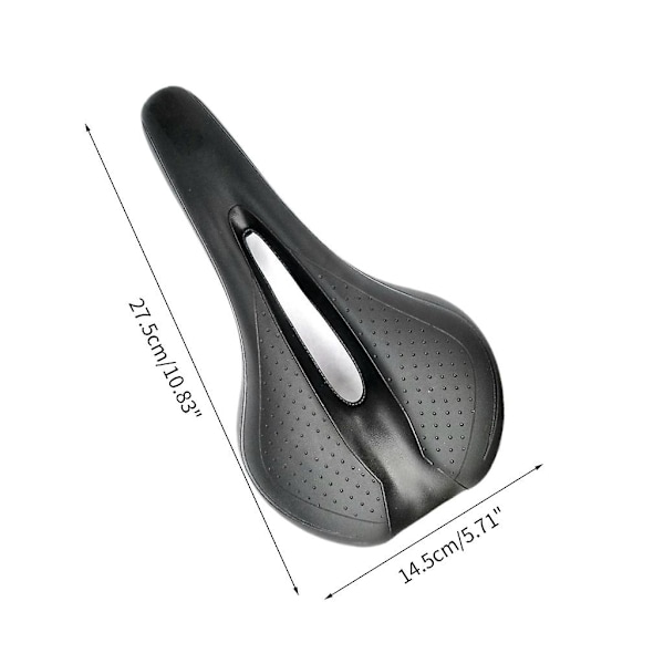 Mjuk Cykelsadel Vattentät Cykelsadel Träningscykelsadel Sittdyna All Black