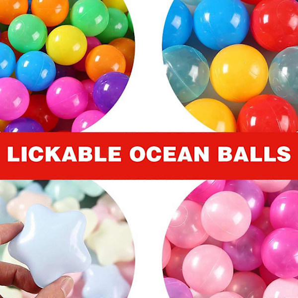 Toddler Ball Balls Sikre Baller Enkle å Rengjøre Barn og Baby Ball Plastballer For Ball Tilfeldige Farger (Leketøysett)