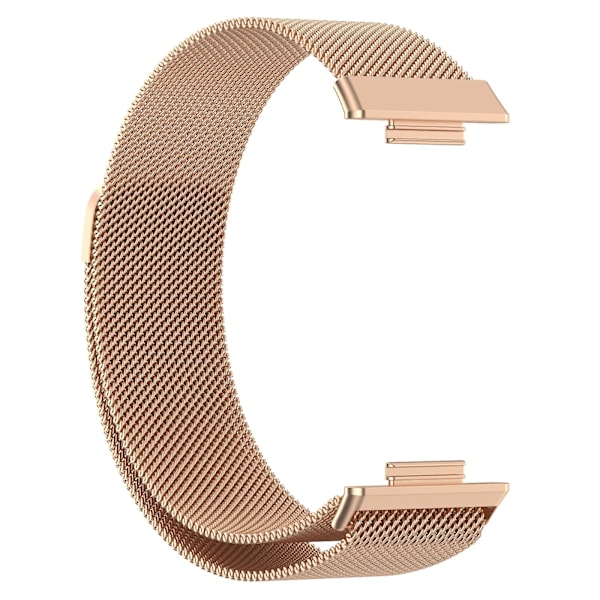Til Huawei Watch Fit 2 rustfrit stål urrem Rose Gold