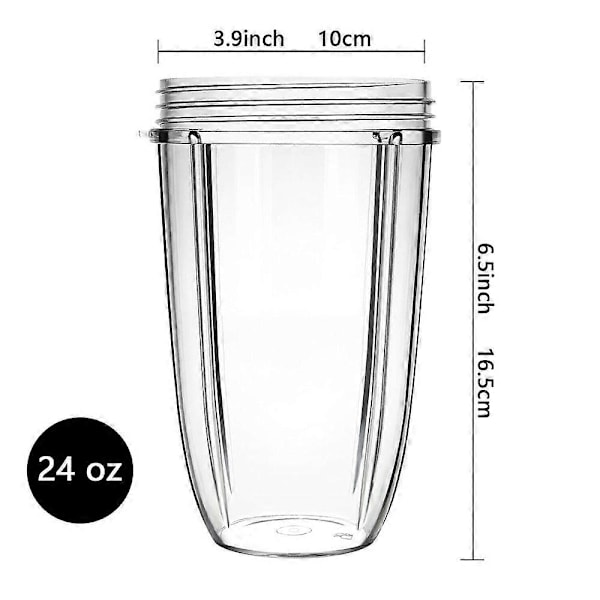 Köksersättningsdel för Nutri Bullet 600/900W Blender Koppar Mugg Flip Top Lock 900W24oz Cup