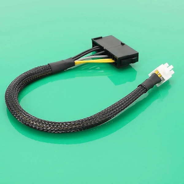 Standard 24-polet Hun til 6-polet Han Computer Strømledning ATX Bundkort Kabel B without Housing Sleeve