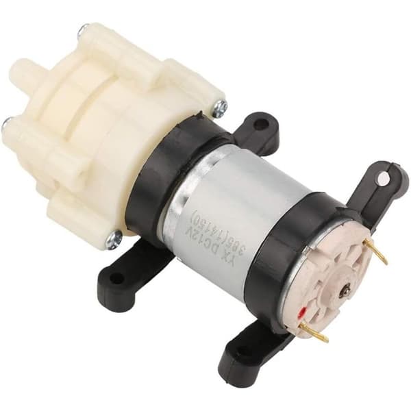 12V Mini Membranvattenpump, 1,5-2L/min Elektrisk Vattenpump, Vattentrycksmembranpump för Akvarier och Temaskiner
