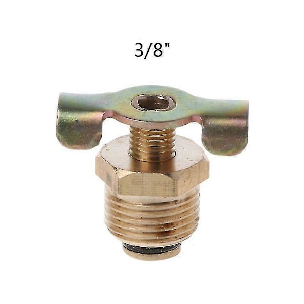 NPT 1/4\" 3/8\" 1/2'' Vingad Dräneringskran Solid Mässing Vattenavlopp för Ventil 3 points 16mm
