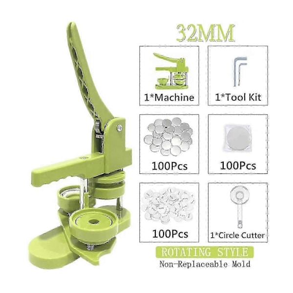 25/32/37/44 MM Knappmaskin Installationsform - Yvan 32MM