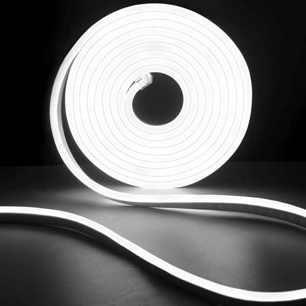 Neon LED-strip, 2m kold hvid LED-lysstrip, 220V fleksibel neon LED-strip, IP65, 120 LED'er/M