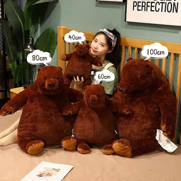 60 cm Jätte Simulation Gosedjur Plyschleksak Jätte Docka Teddybjörn för Heminredning