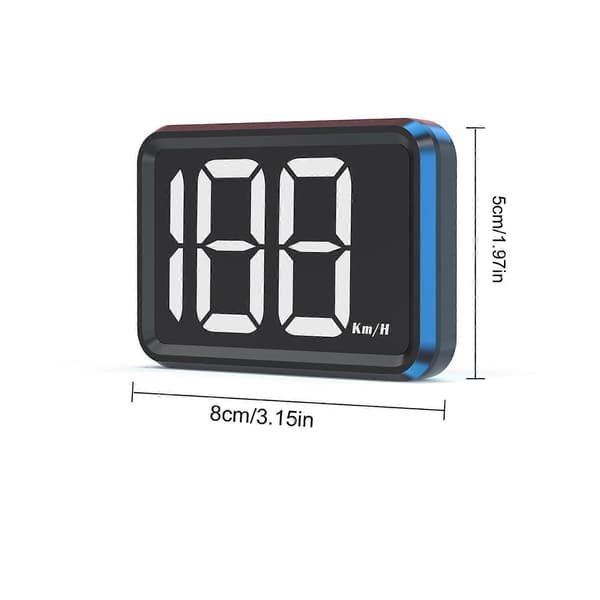 Plug and Play GPS Speedometer HUD for biler lastebiler Digital KM/T Hastighetsvisning Stor HD-skjerm