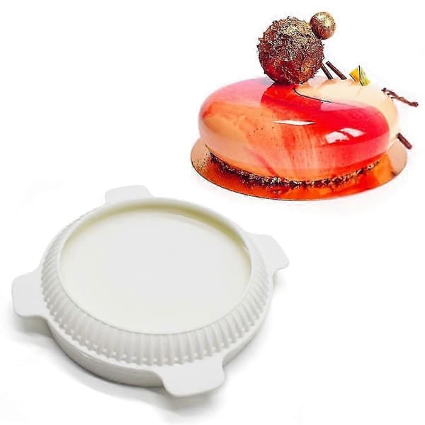 3D Maker Silikone Kageforme - Runde Silikoneforme til Nonstick Rund Mousse Kageform Cheesecake