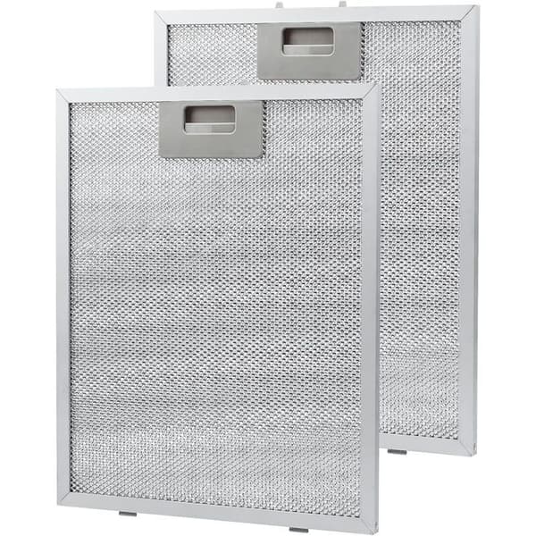 Metal fedtfilter til emhætte/udsugningsventilator, sølv, 320 x 260 mm (pakke med 2)