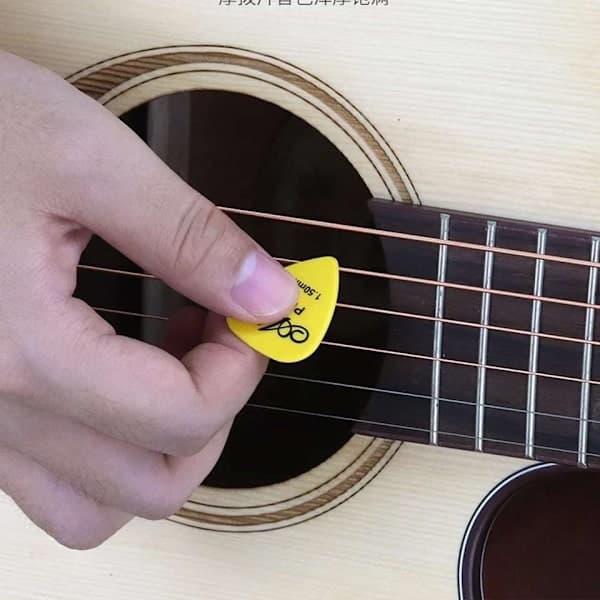 10-pack gitarrplektrum, tonkontroll elgitarr och elbas flerfärgad