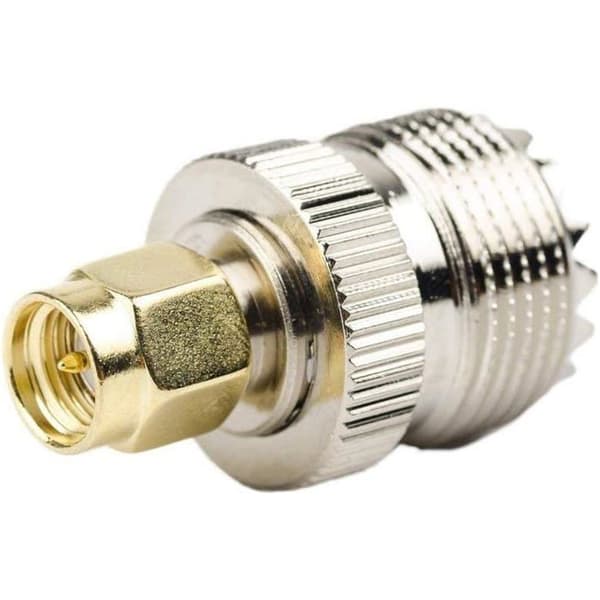 UHF RF-hona till SMA-hane adapter - 2-pack - SO239 koaxialkontakt