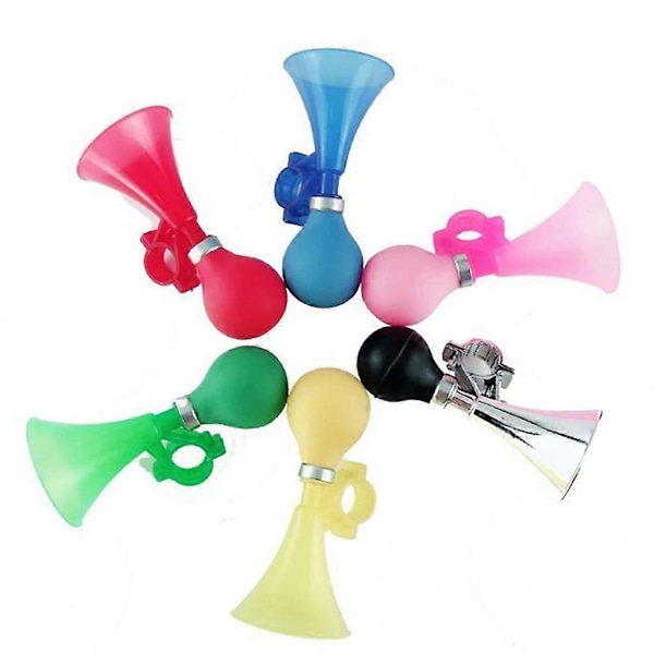Cykelstyren Horn Trumpet Cykelklockor Lufthorn Tutar Alarm Silver