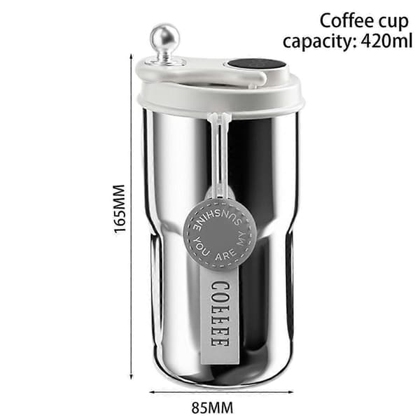 Isoleret kaffekrus i rustfrit stål til varme eller kolde drikke