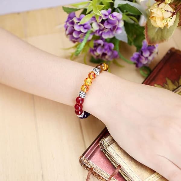 Krystall sjarmarmbånd Krystallperle elastisk armbånd for menn og kvinner