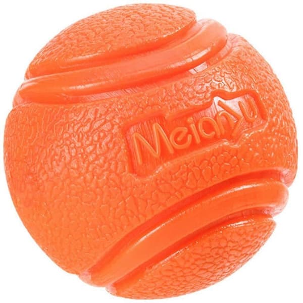 MEIANJU 5cm Husdjursbitresistent TPR Studsboll Hund Interaktiv Träningsleksak - Blå Multicolor Orange