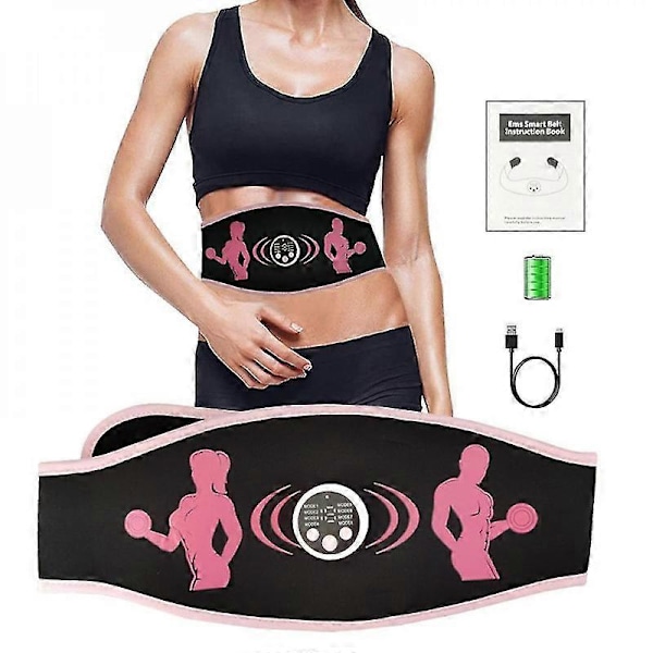 Abdominal Tränare Vibrerande Bantningsbälte EMS Muskelstimulator Toningsbälten Mage Arm Ben Midja Träning Hemfitness Utrustning YKT