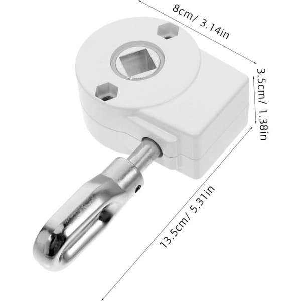 Tilbehør til utendørs persienner: Roterende sveivmekanisme for parasoller, robust erstatningshus designet for sikker låsing, solid erstatning