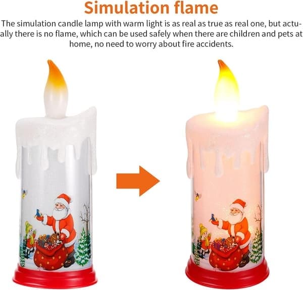 Simuleringsljus, jultomteljusmönster, elektriska ljus