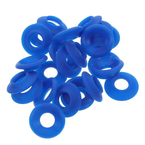 Silikonpackning för vattenflasklock, swing flip-flaskor, tätningsringar för enzymflaskor, set om 24 st, blå, 2,50 x 2,50 x 0,70 cm
