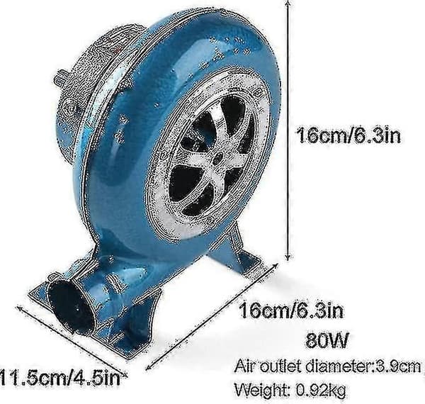 Håndsving Smedje Esse Blæser Manuel Grill Blæser Centrifugal Grill Blæser Grill Esse Blæser 1 stk