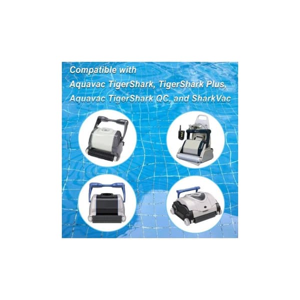 RCX23002 Præcisionsgummidrivrem til undervandsrobot, kompatibel med Hayward Aquavac Tiger Shark Plus QC ShakVac Poolrenser (2-pak)
