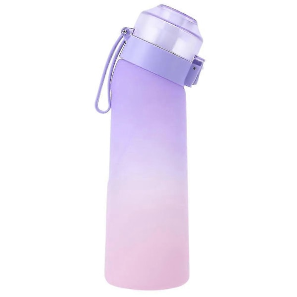 650ML Smaksatt Vattenflaska Doft Vattenkopp Luft Smaksatt Sportdryck Vattenflaska Lämpliga Poddar och Flaska För Utomhusvatten SMTX Purple