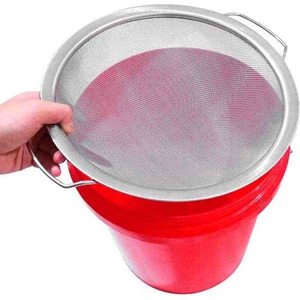 Malingfilter i rustfrit stål, Emulsionsmalingstragt, Filterlåg, Filterværktøj, 60-mesh, Sølv, 292910cm