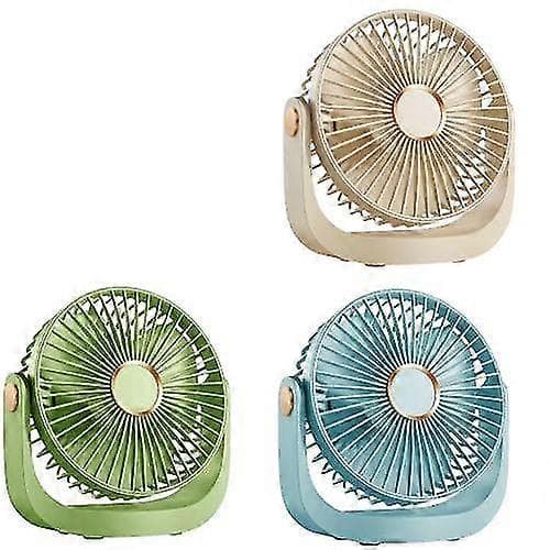 Sommer Mini Desktop Lille Ventilator Kontor Studerende Desktop Udendørs Bærbar Stille Lille Ventilator yellow