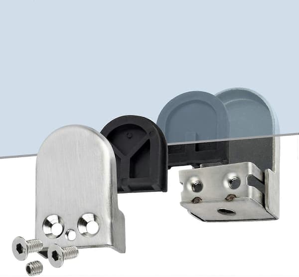 4 st 304 Rostfritt Stål Glasfäste Trappa Fönsterfäste (4-pack)
