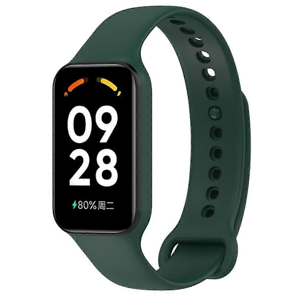 Silikoninen integroitu ranneke Redmi Band 2 -älykellolle Dark Green