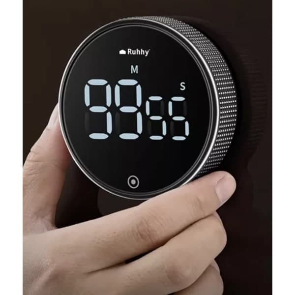 Digital Timer med Magnet og LCD-skjerm - Kjøkkentimer