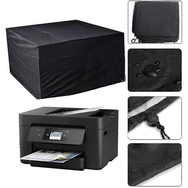 Printer Støvhætte, Vandtætte Beskyttelsescovers, Printer Vandtæt Og Antistatisk Cover Jakke Sort 45*45*30cm black 43x43x32cm