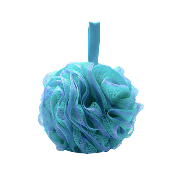 Splinternye, farverige loofah-svampebadebolde, sæt med 4.