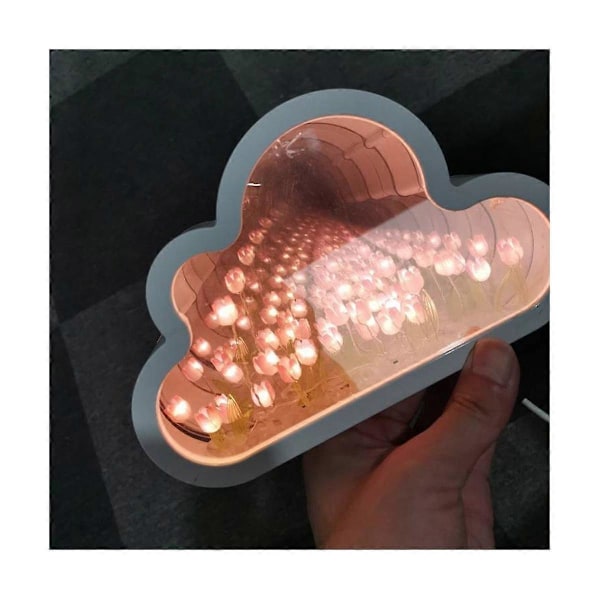Sky Tulip Lampe, DIY Tulip Nattlys, Sky Tulip Speil Nattlys, Tulip LED Bordlamper, Ta
