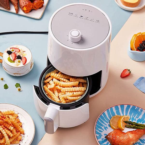 Airfryer kurv, dampkurv, 304 rustfrit stål kurv til airfryer, airfryer tilbehør 8 tommer kurv
