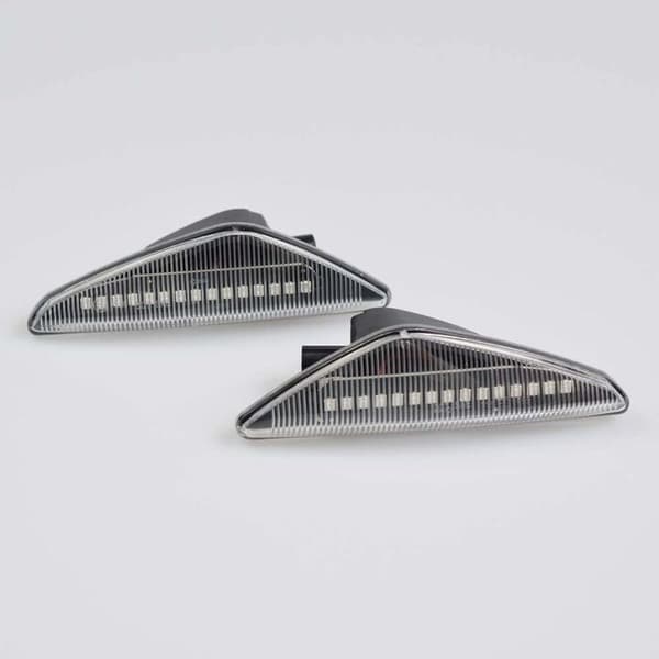Bilindikator, LED dynamisk blinkers sidomarkeringsljus för BMW X3 F25 X5 E70 X6 E71 E72 (Vit)
